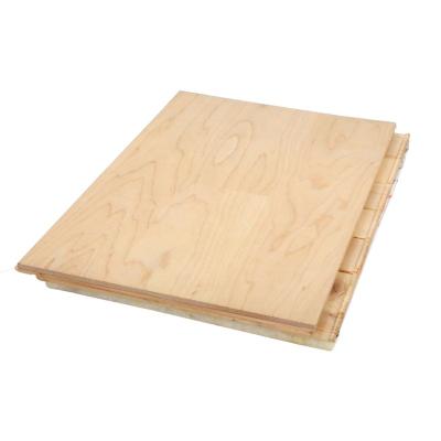 China Sports Court Floor Factory Supply 3-Layers Indoor Laminate Wood Sports Floor Rubberwood FIBA ​​Customized Gym Wood Flooring for sale