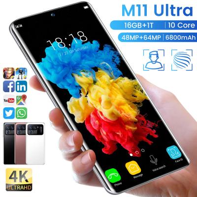 China Dual SIM Card Global Edition Smartphone M11 Ultra 16GB+512GB 6.7in Support Dual SIM Card 4G 5G Smart Fingerprint Screen Face Recognition for sale