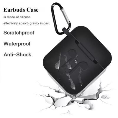 China Amazon Airpods 1/2 Airpods Case 2022 Hot Waterproof Silicone Eco-friendly With Hook Shockproof, Waterproof And Dirty Case for sale