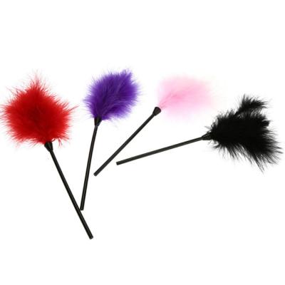 China Flirting feather stick adult teasing flirting couples shaping feather shooting lovers SM factory wholesale sexy feathers for sale