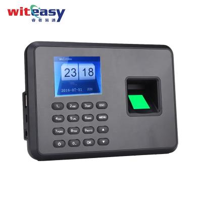 China U Disk Wall Clock Card Machine Fingerprint Time Recorder With Spanish Multiple Language for sale