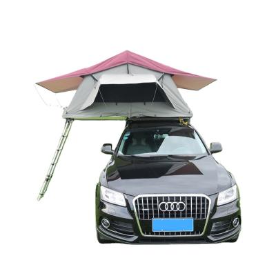 China Water proof camping 2021 straight-brace high quality outdoor waterproof hydraulic hard shell aluminum roof top tent for sale