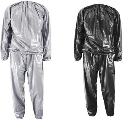 China Hot Sale Sauna Wholesale Fitness Exercise Slimming Body Gym PVC Sweat Sauna Suit For Men Weight Loss for sale