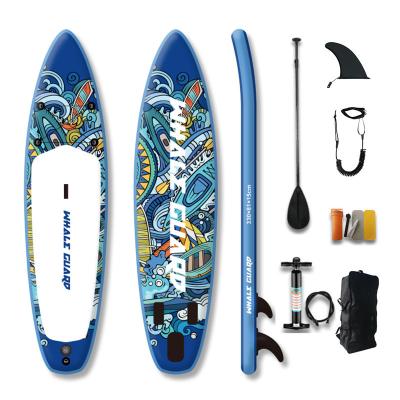 China OEM Unisex & Ready To Ship New Inflatable SUP Paddle Board UV Printing Inflatable SUP Board For Adults All Ability Levels for sale