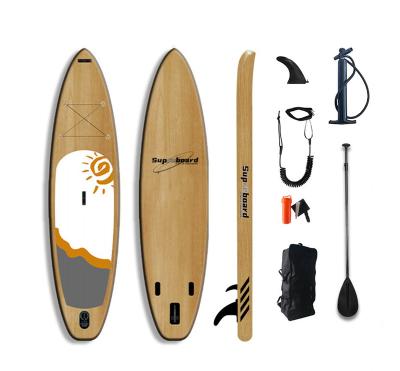 China 2021 Product Unisex Wood Grain Drop Point Best Selling SUP Inflatable Paddleboard Stand Up Paddle Board for sale