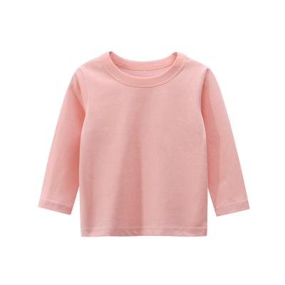 China Boys long sleeve t shirts latest design kids style QUICK DRY wuality pure color customization t shirts top for sale