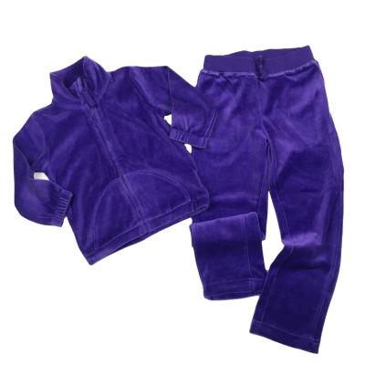 China Autumn Kids Clothing Solid Color Antibacterial With Pants Baby Boy Clothing Sets Girls Boy's Jacket for sale