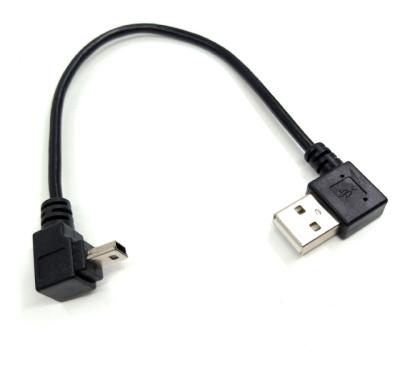 China Wholesale COMPUTER Down Angled Mini USB Male to USB A Male Charging Cable for sale