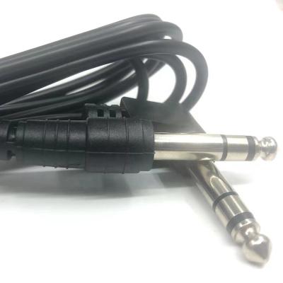 China Factory Sales High Quality Video DVD Player Data Cable 6.35 Stereo Plug Audio Cable For Video Transmission for sale