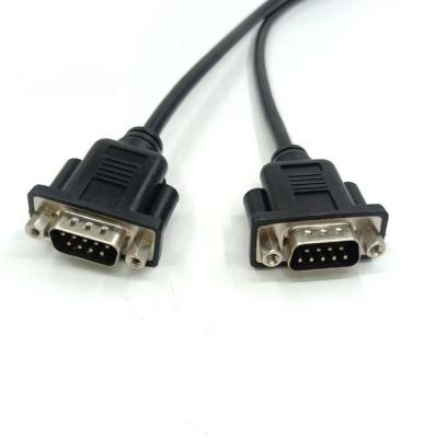 China COMPUTER Customized Panel Mount DB9 Connector Cable With Threaded Inserts And Hex Bolts for sale