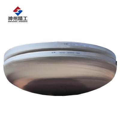 China Mild Steel Chemical Sphere Metal Half Sphere Elliptical Head 1000mm Dia 6mm for sale