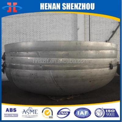 China Carbon Steel Stainless Steel SS316L Pressure Vessel Heads Tank Heads ASME 2:1Semi-Elliptical Heads Ellipsoid Dished Ends Pipe End Cap for sale