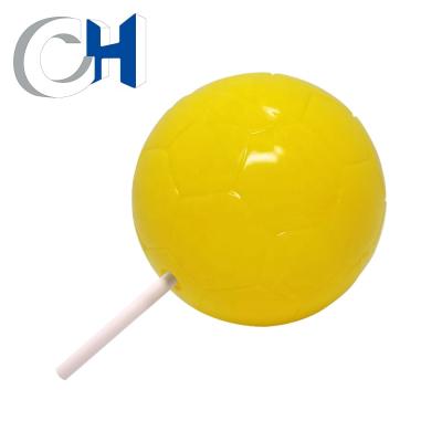 China Kids Action Capacity Wholesale PP Soccer Candy Vending Machine Classic Yellow Plastic Egg for sale