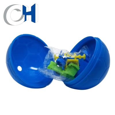 China Training Kids Popular Colorful Plastic Action Capacity PP Soccer Ball Candy Surprise Egg for sale