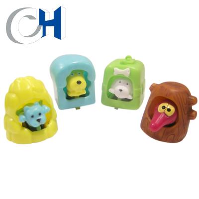 China Promotional Special Multicolor 40mm Plastic Freewheel Animals Surprise Eggs Plastic Toy for sale