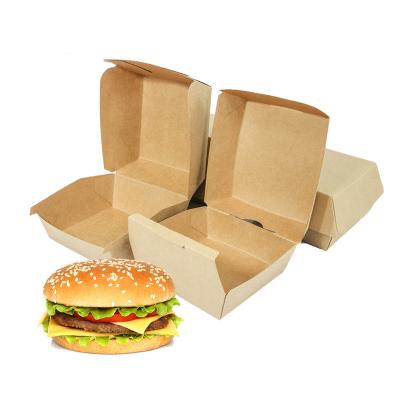 China Custom Copy Recycled Materials Disposable Take Away Box Paper Lunch Box Food Container Fast Food Box for sale