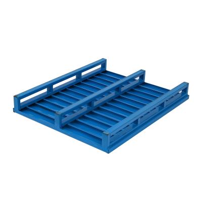 China Stackable Movable P11-L Global Warehouse Heavy Stacking 4 layers best price shelf pallets storage metal pallet steel for sale