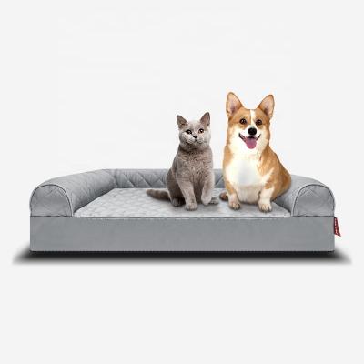 China Luxury Pet Cat Dogs Plush Donut Bed Large Sofa Pet Cushion Wholesale Calming Waterproof Custom Non-Slip Washable Memory Foam for sale