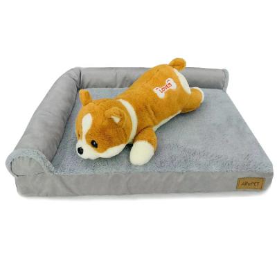 China Removable Cover New Product Cushions Fleece Low Price Unique Cat Plush Pet Bed Memory Foam for sale