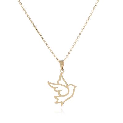 China Trendy Fashion Stainless Steel Dove Peace Necklace, Promotion Gift for sale