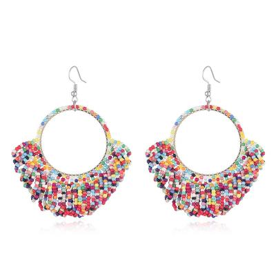 China BOHEMIA Fashion Bohemian Handmade Vivid Beads Drop Earring, Dangle Earring Jewelry for sale