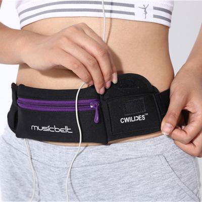 China Anti-Theft Wholesale Outdoor Neoprene Waterproof Hiking Cycling Running Belt Waist Bag Customized Logo Sport Fanny Pack Mobile Phone Bag for sale