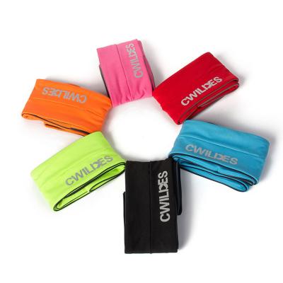 China Water Proof Sports Running Slim Rise Recycling Fitness Fanny Pack Waist Bag Gym Fanny Pack Nylon Lycra Waterproof for sale