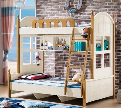 China 2019 comfortable harmonious and elegant romantic aegean design wooden bunk bed for bedroom furniture for sale