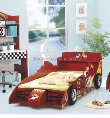 China Morden 2018 Racing Style Kids Red Car Beds For Kids Bedroom Furniture for sale