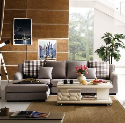 China Sectional sofa 2018 pure and elegant rhythmic lines fabric sofa for living room furniture for sale