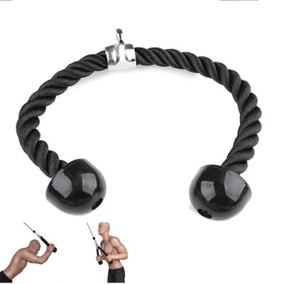 China LXY-N015 Indoor Abdominal Crunches Cable Pull Down Side Parts Biceps Muscle Training Fitness Bodybuilding Gym Tricep Rope for sale