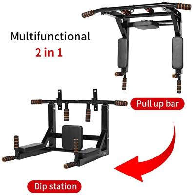 China Wall Horizontal Bar LXY-N043 Multi Pull Up Bar Dip Station , Adult Pull Ups for sale