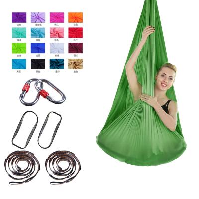 China LXY-N091 4*2.8m Universal High Strength Polyester 100% Aerial Yoga Hammock Set for sale