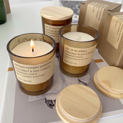 China Amber Color European USA Luxury Plated Aromatherapy Scented 50 stck Matte Glass Candle Jar, Candle Ships for sale