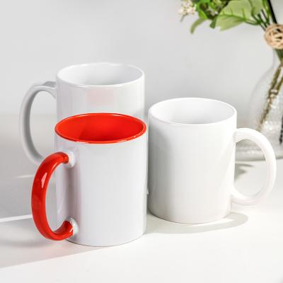 China Viable Hot Sale Sublimation Mug Ceramic Mug Free Sample Blank White Mug for sale