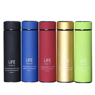 China Modern Factory Selling 500ml 304 Stainless Steel Water Bottles Vacuum Insulated Tea Infuser Bottle For Wholesale And Retail for sale