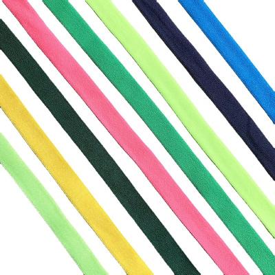 China Soft 10MM Running Bias Binding Elastic Spandex Tapes Tape Patchwork Webbing Trim Edge Sleeve Stitching Stitching Seam Edge for sale