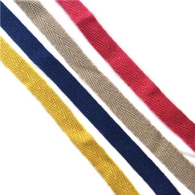 China Simple Custom Webbing Twill Tape Solid Color Face Herringbone Tape For Clothes for sale