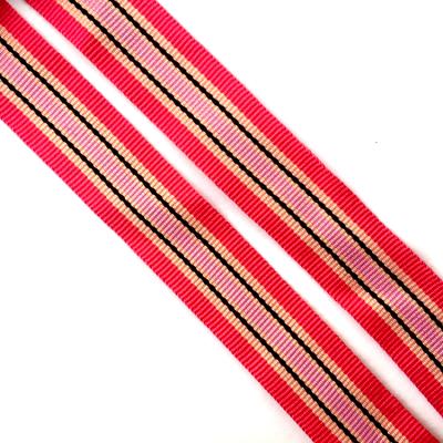 China Plain Face Grosgrain Colorful Striped Ribbon For Gift Wrapping for sale