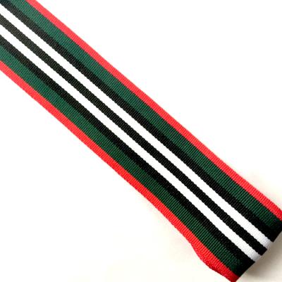 China Single Face Polyester Stripped Custom Grosgrain Ribbon For Gift Wrapping for sale