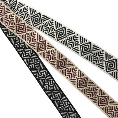 China High Tenacity Customized 1.2 Inch Jacquard Nylon Webbing Wholesale Ethnic Nylon Webbing Webbing For Sewing for sale