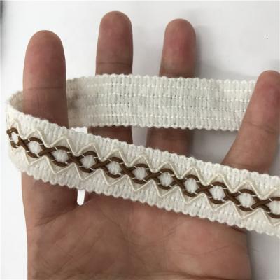 China Bone Fancy Polyester Viable Factory Quality Hot Selling Braided Webbing For Garment Textile Accessories for sale