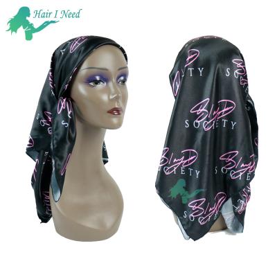 China softer silk custom silk scarf logo head scarf 80*80cm print square satin hijab head scarf for women for sale