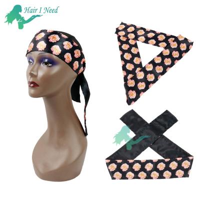 China Advertising Wholesale Custom Soft Full Logo Printing Satin Head Wrap Edge Silk Scarf For Women for sale