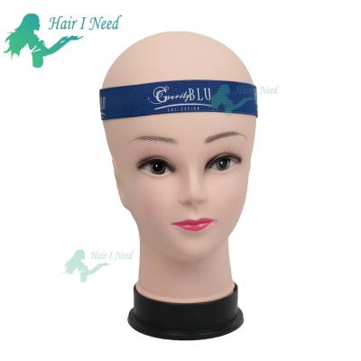 China Custom Fashion Elastic Wig Bands Adjustable Head Wig Band Edges Logo Printed Elastic Band For Wigs Check Wraps for sale