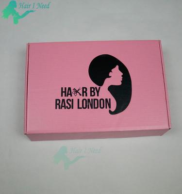 China Recycled Materials Logo Custom Mailing Box For Hair Bundle Corrugated Paper Box for sale