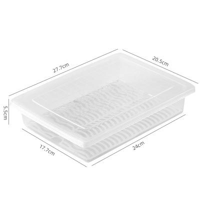 China Disposable PP Storage Box Plastic Rectangular With Cover Insurance Box Wholesale For Food for sale