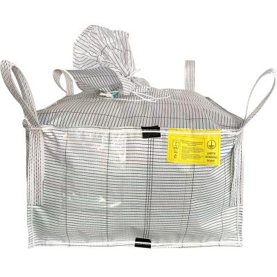 China Conductive Polypropylene PP Woven Bag Large Ton Bag 100% Conductive For Hazardous for sale