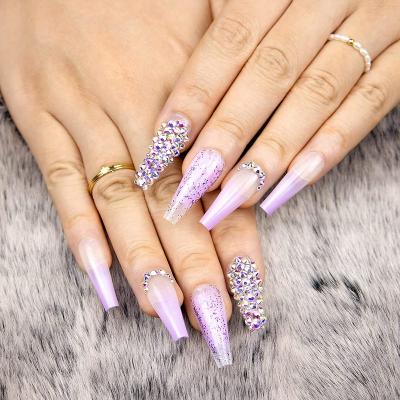 China Easy Apply Sell Finger Full Cover Nail Tips Artificial Nails Full Cover Nail Art Salon Nails Accessories for sale