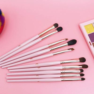 China 2021 Professional Private Label 12 Pcs Nylon Face Hair Make Up Brush Kit Brush Set Soft Bag Pen Kit Cosmetic Gradient Mermaid Makeup for sale